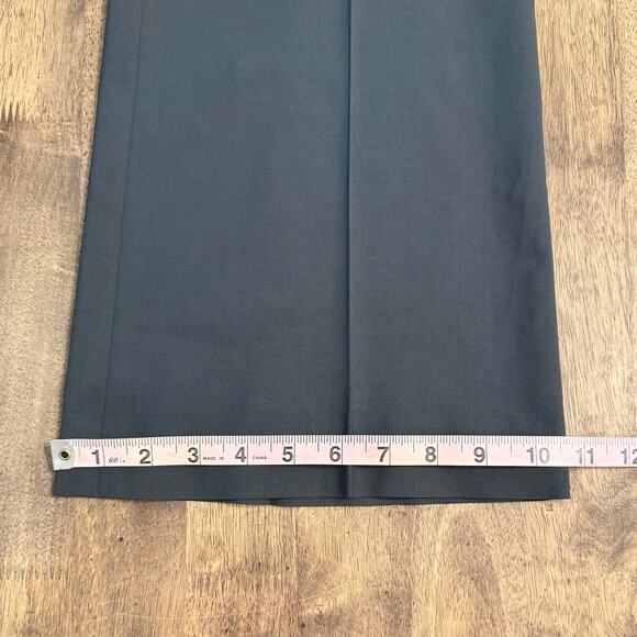 Theory Brand Women’s Wool Mid Rise Flare Dress Pants Gray Office Commute Size 6 - Picture 4 of 10